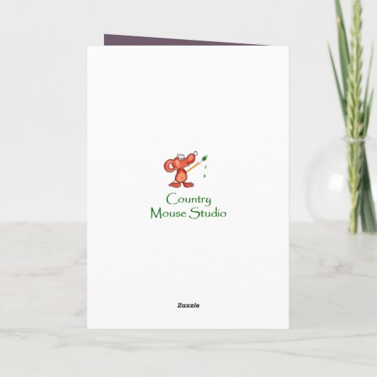 Bloem Lila Boeket Moeder Moeder Moeder Verjaardag  Kaart (Achterkant)