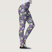 bloem lila leggings (Rechts)