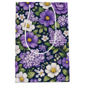bloem lila medium cadeauzakje (Voorkant)