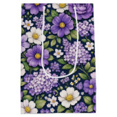 bloem lila medium cadeauzakje (Achterkant)