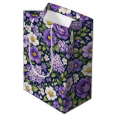 bloem lila medium cadeauzakje (Achterkant Gekanteld)