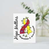 Bloem Lint 4 Hoop speelt hepatitis C Briefkaart (Staand voorkant)