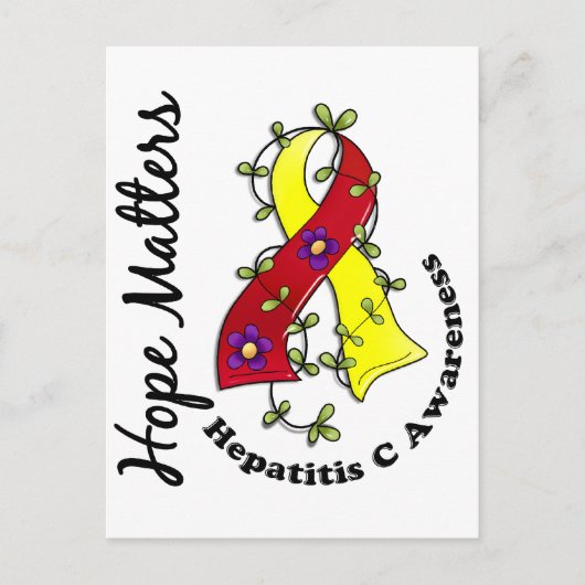 Bloem Lint 4 Hoop speelt hepatitis C Briefkaart (Voorkant)