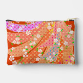 Bloem lint kimono patroon etui (Achterkant)