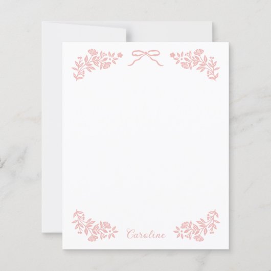 Bloem lint stationair papier (Voorkant)
