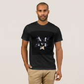 bloem logo & kat ontwerp t-shirt (Voorkant volledig)