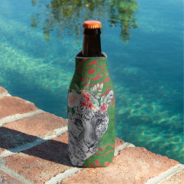 Bloem Luipaard Jungle Batik Flesjeskoeler