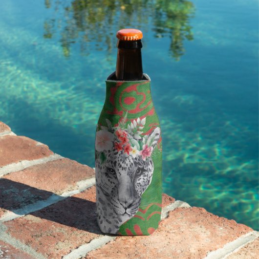 Bloem Luipaard Jungle Batik Flesjeskoeler (Insitu Zwembad)