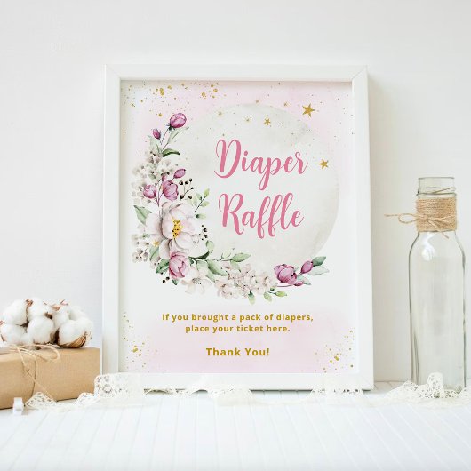 Bloem Maand Rosa Luierraffle Poster