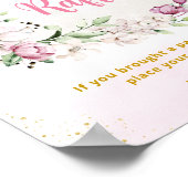 Bloem Maand Rosa Luierraffle Poster (Hoek)