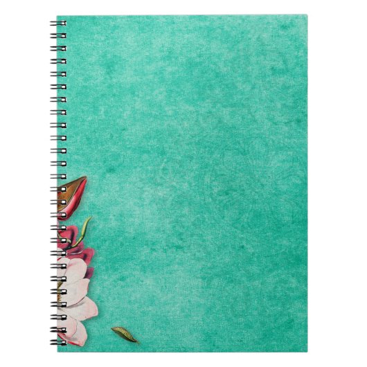 Bloem magnolia papier oud notitieboek (Voorkant)