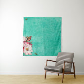 Bloem magnolia papier  oud wandkleed (In situ)