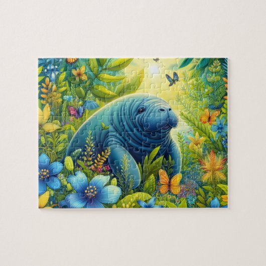 Bloem Manatee Legpuzzel (Horizontaal)