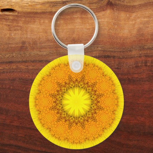 Bloem Mandala 02 Sleutelhanger (Voorkant)