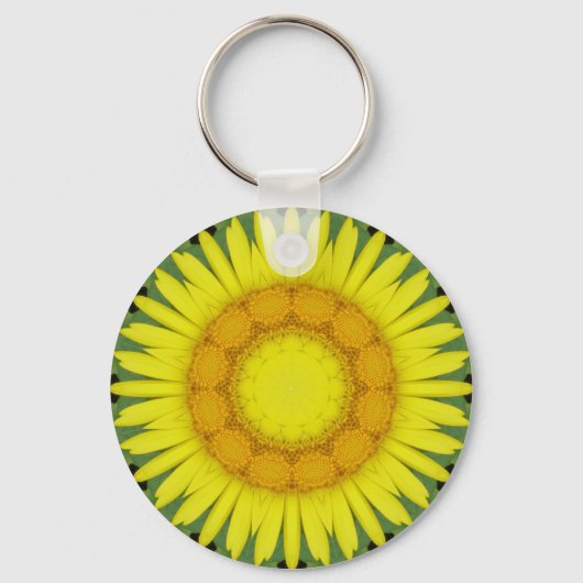 Bloem Mandala 09 Sleutelhanger (Voorkant)