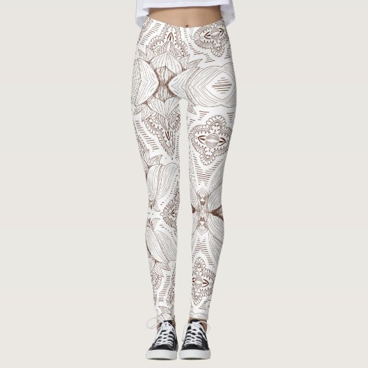 Bloem Mandala 1 Leggings (Voorkant)