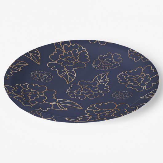 Bloem Mandala 1 Papieren Bordje (Gekanteld)