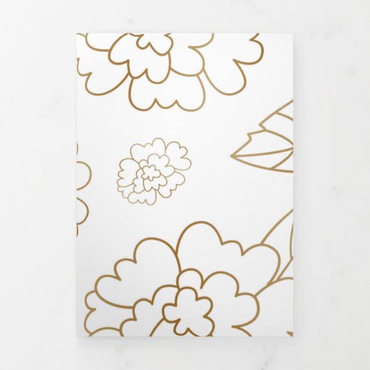 Bloem Mandala 2 Drieluik Wenskaart (Cover)