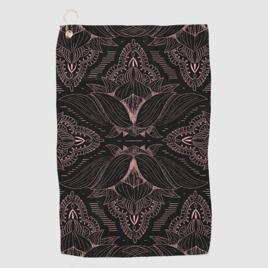 Bloem Mandala 2 Golfhanddoek (Voorkant)