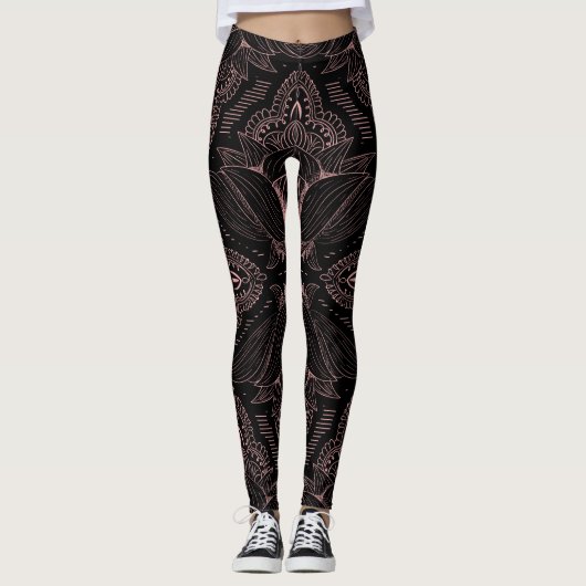 Bloem Mandala 2 Leggings (Voorkant)