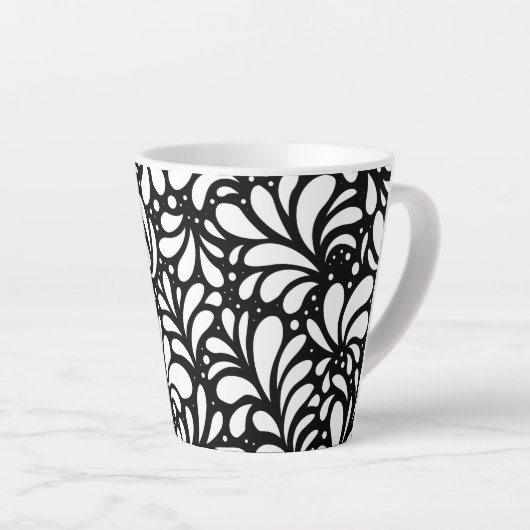Bloem Mandala 3 Latte Mok (Rechterhoek)