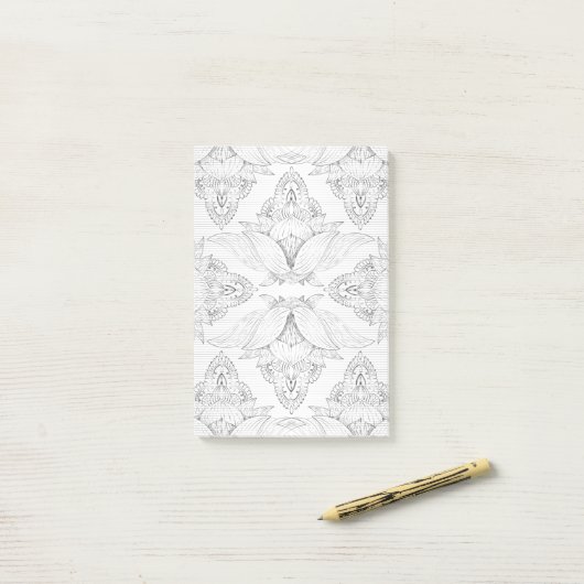 Bloem Mandala 3 Post-it® Notes (Op bureau)