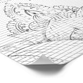 Bloem Mandala 3 Poster (Hoek)