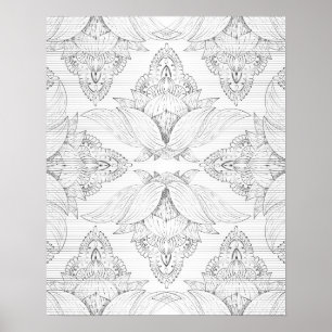 Bloem Mandala 3 Poster
