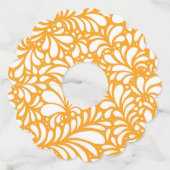 Bloem Mandala 4 Wijnglaslabel (Voorkant)