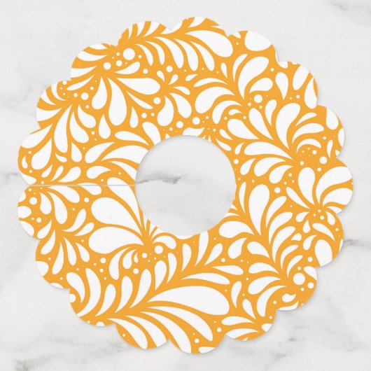 Bloem Mandala 4 Wijnglaslabel (Achterkant)