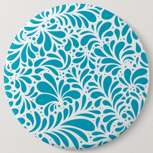 Bloem Mandala 5 Ronde Button 6,0 Cm (Voorkant)