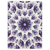 Bloem Mandala Abstract Kaleidoscopisch Patroon Klembord (Achterkant)