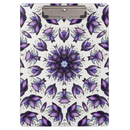 Bloem Mandala Abstract Kaleidoscopisch Patroon Klembord