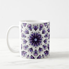 Bloem Mandala Abstract Kaleidoscopisch Patroon Koffiemok
