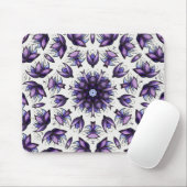 Bloem Mandala Abstract Kaleidoscopisch Patroon Muismat (Met muis)