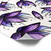 Bloem Mandala Abstract Kaleidoscopisch Patroon Poster (Hoek)