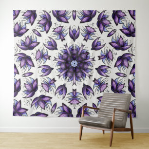 Bloem Mandala Abstract Kaleidoscopisch Patroon Wandkleed