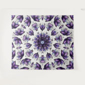 Bloem Mandala Abstract Kaleidoscopisch Patroon Wandkleed (Voorkant (horizontaal))