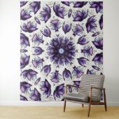 Bloem Mandala Abstract Kaleidoscopisch Patroon Wandkleed (In situ)