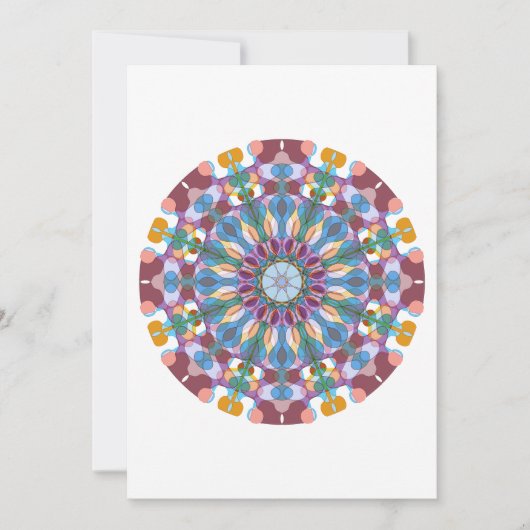 Bloem Mandala Bedankkaart (Voorkant)
