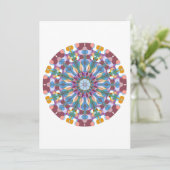 Bloem Mandala Bedankkaart (Staand voorkant)