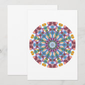 Bloem Mandala Bedankkaart (Voorkant / Achterkant)