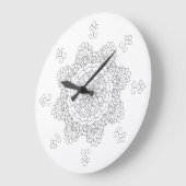 Bloem Mandala.  decoratieve elementen. Orien Grote Klok (Hoek)