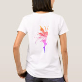 Bloem Mandala Fee Moeder T-shirt, Wit T-shirt (Achterkant)