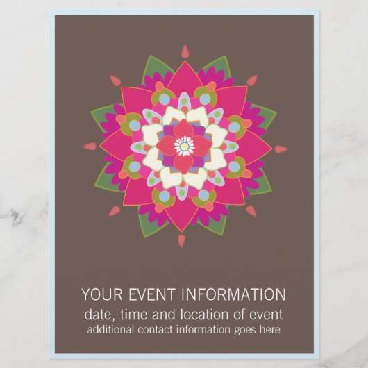 Bloem Mandala Flyer (Voorkant)