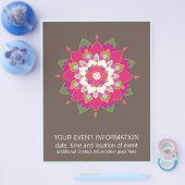 Bloem Mandala Flyer (Enkel)