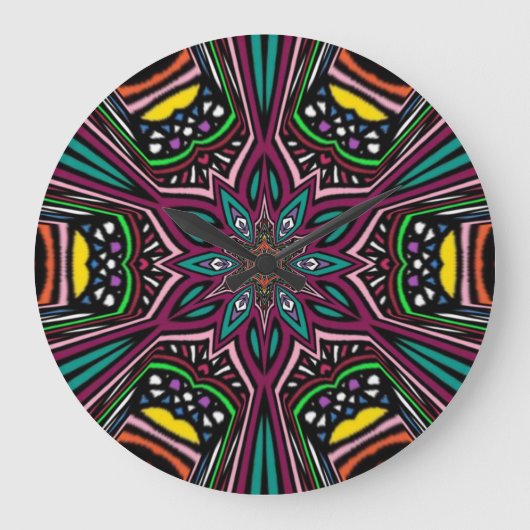 bloem Mandala Grote Klok (Voorkant)