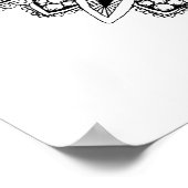 Bloem mandala heiligt de geometrie van het leven poster (Hoek)