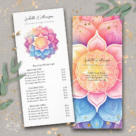 Bloem Mandala Holistische Gezondheid Wellness Prij Reclamekaart