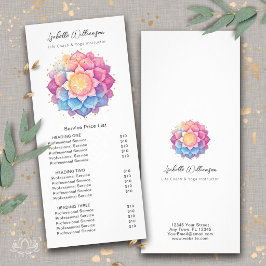 Bloem Mandala Holistische Gezondheid Wellness Prij Reclamekaart